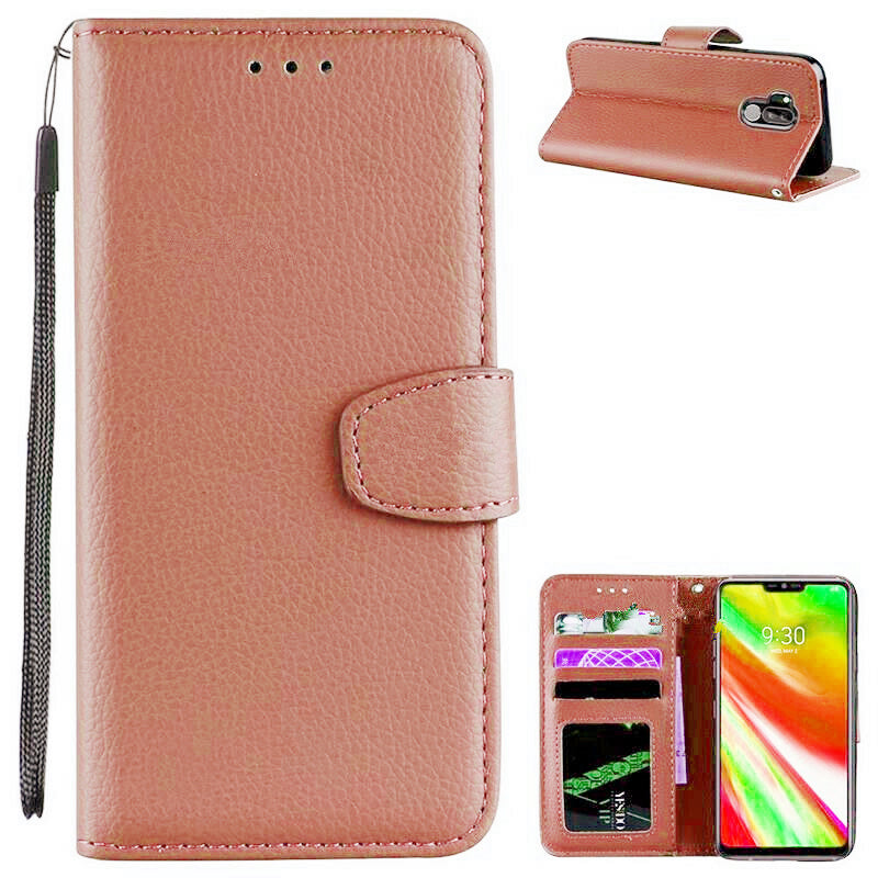 Étui portefeuille folio en cuir pour LG G7 ThinQ / G7 One Étui portefeuille folio en cuir pour LG G7 ThinQ / G7 One